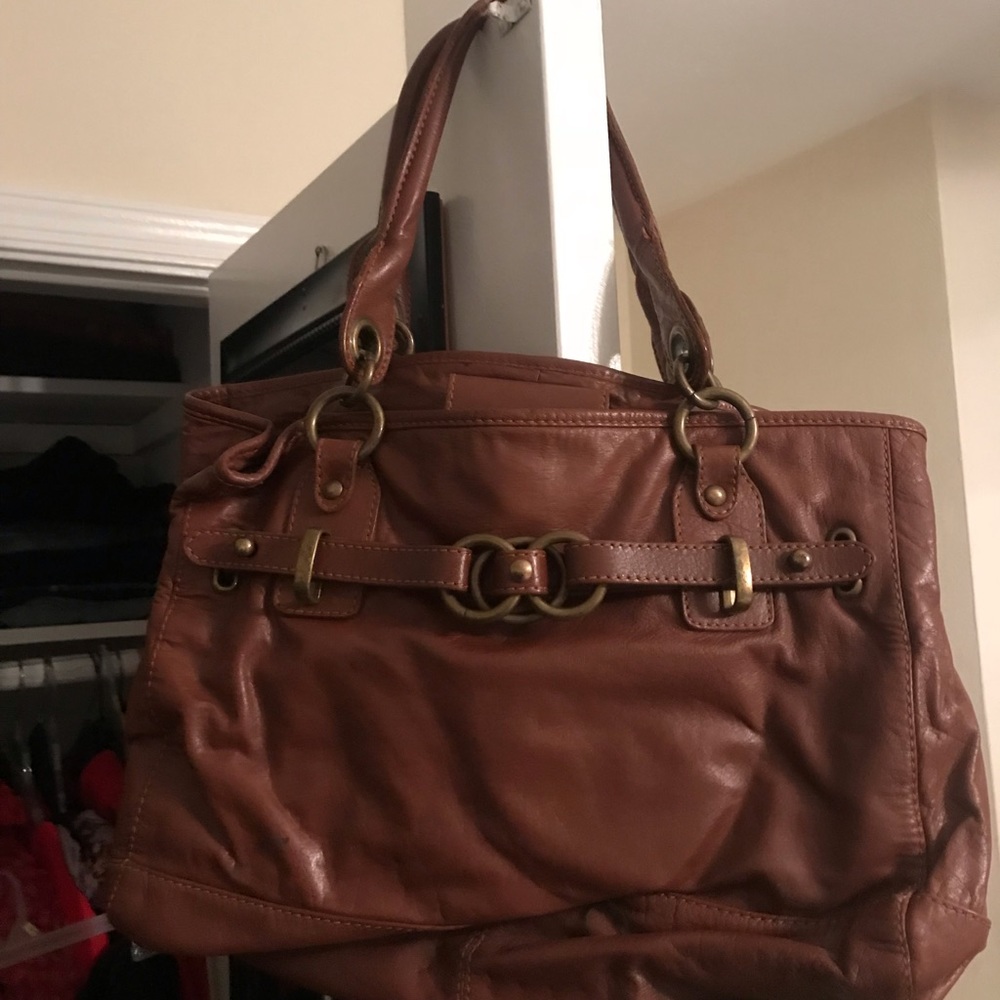 Real Leather Brown Purse